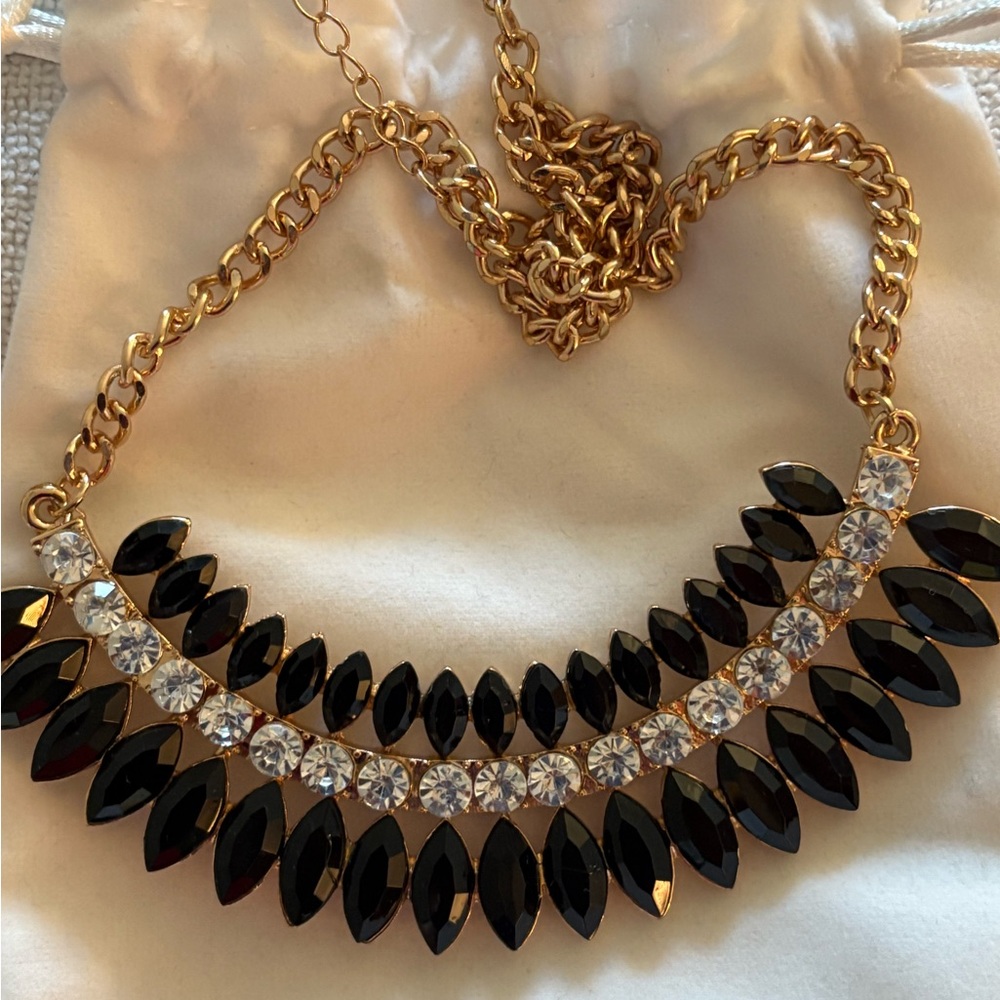 Chic Black and Gold Necklace